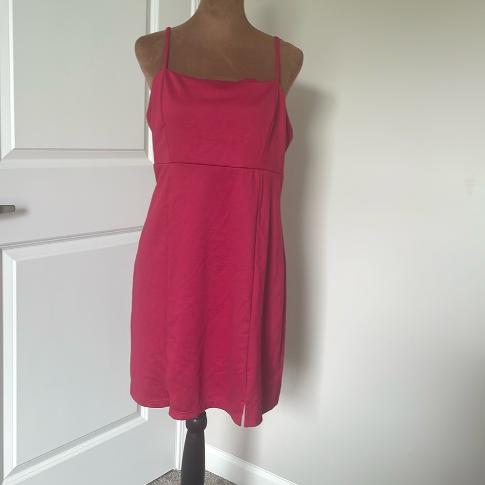 Wild Fable Vibrant Pink Spaghetti Strap Dress Size L